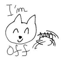 The interlude of the cat named RIN a/EV sticker #1049187