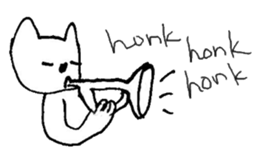 The interlude of the cat named RIN a/EV sticker #1049189