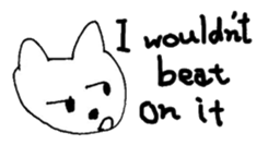 The interlude of the cat named RIN a/EV sticker #1049191