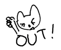 The interlude of the cat named RIN a/EV sticker #1049192