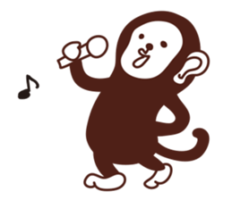 Monkey sticker #1049341
