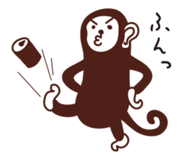 Monkey sticker #1049345