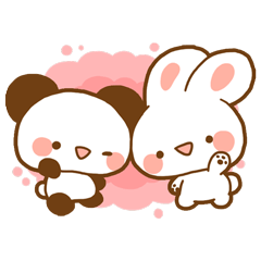 Cute animals,Sticker of negative