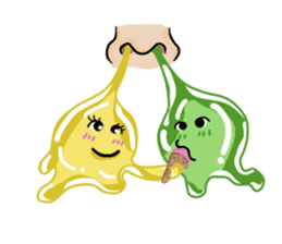 Mr. & Mrs. Snot sticker #1050000