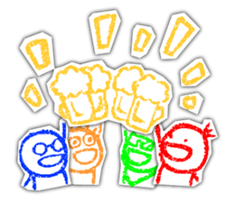 crayon guys sticker #1050006