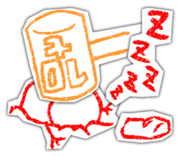crayon guys sticker #1050011