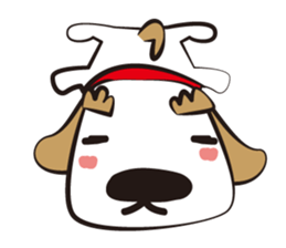 Big dog of the eyebrow sticker #1050043