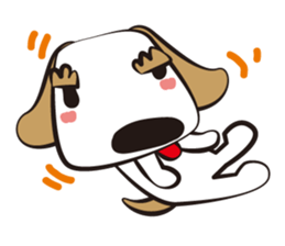 Big dog of the eyebrow sticker #1050059