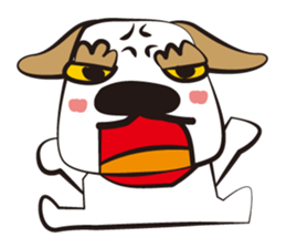 Big dog of the eyebrow sticker #1050068