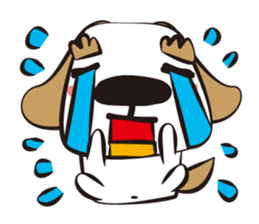 Big dog of the eyebrow sticker #1050071