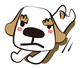 Big dog of the eyebrow sticker #1050077