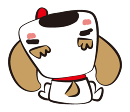 Big dog of the eyebrow sticker #1050079