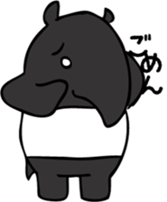 Malayan tapir sticker #1050130