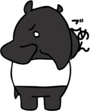 Malayan tapir sticker #1050130