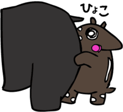 Malayan tapir sticker #1050157