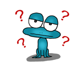 A frog's feeling sticker #1050253