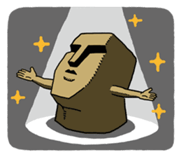 Moai-kun2 sticker #1050770