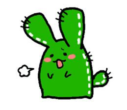 Bunny Cactus sticker #1051453