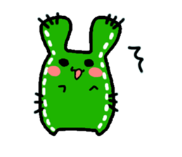 Bunny Cactus sticker #1051474