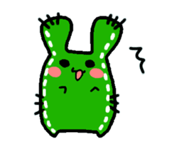Bunny Cactus sticker #1051474