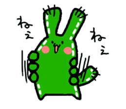 Bunny Cactus sticker #1051476