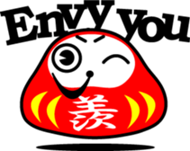 DARUMA with KANJI sticker #1051700