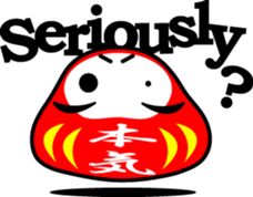 DARUMA with KANJI sticker #1051701