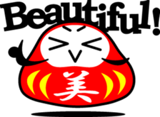 DARUMA with KANJI sticker #1051721