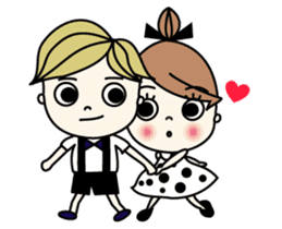 Mr. CLASSICAL and Miss MODAN sticker #1051884