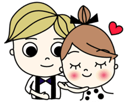 Mr. CLASSICAL and Miss MODAN sticker #1051886