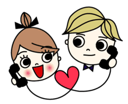 Mr. CLASSICAL and Miss MODAN sticker #1051887