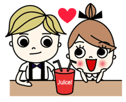 Mr. CLASSICAL and Miss MODAN sticker #1051888