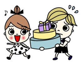 Mr. CLASSICAL and Miss MODAN sticker #1051891