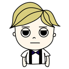 Mr. CLASSICAL and Miss MODAN sticker #1051892