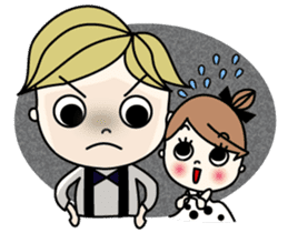 Mr. CLASSICAL and Miss MODAN sticker #1051894