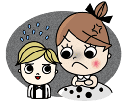 Mr. CLASSICAL and Miss MODAN sticker #1051895