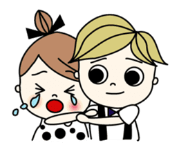 Mr. CLASSICAL and Miss MODAN sticker #1051905