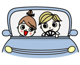 Mr. CLASSICAL and Miss MODAN sticker #1051906