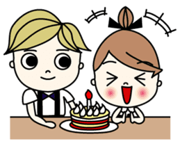 Mr. CLASSICAL and Miss MODAN sticker #1051910