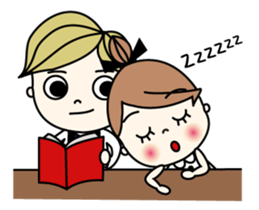 Mr. CLASSICAL and Miss MODAN sticker #1051912