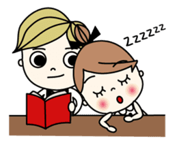 Mr. CLASSICAL and Miss MODAN sticker #1051912