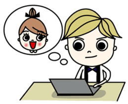 Mr. CLASSICAL and Miss MODAN sticker #1051914