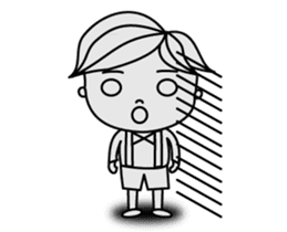 Mr. CLASSICAL and Miss MODAN sticker #1051920