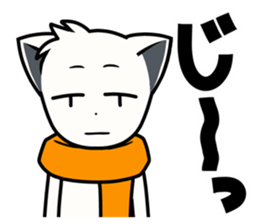 Sticker of muffler scarf dog. sticker #1054122