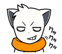 Sticker of muffler scarf dog. sticker #1054126