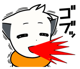 Sticker of muffler scarf dog. sticker #1054129