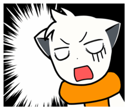 Sticker of muffler scarf dog. sticker #1054133