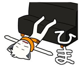 Sticker of muffler scarf dog. sticker #1054159