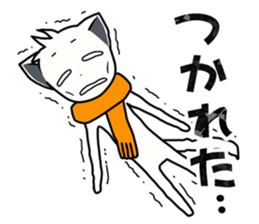 Sticker of muffler scarf dog. sticker #1054160