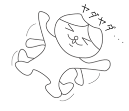 Sadness cat sticker #1054176